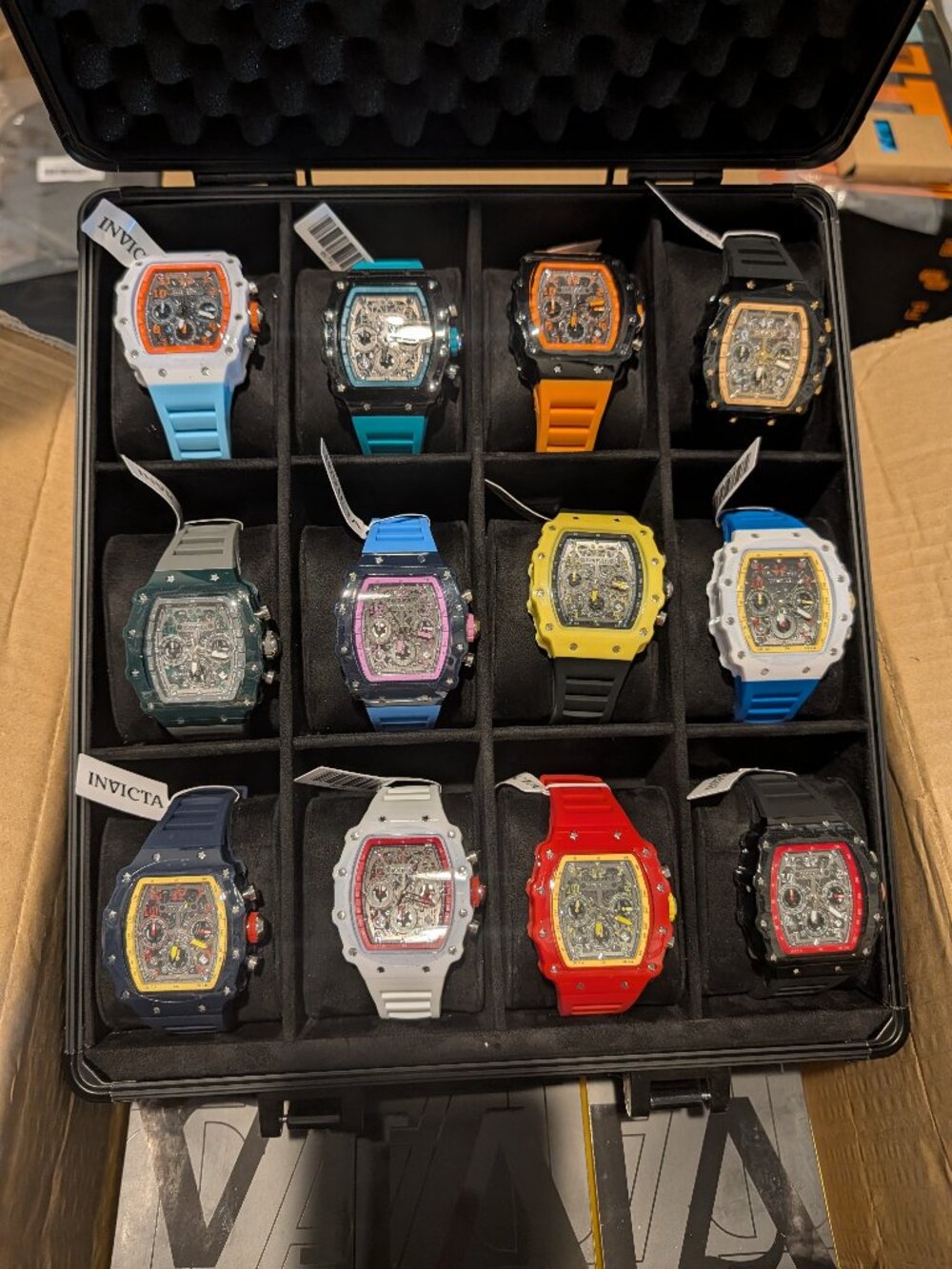 NWT Invicta Racing Limited Edition Collector Set of Champions - 12 Watch Set